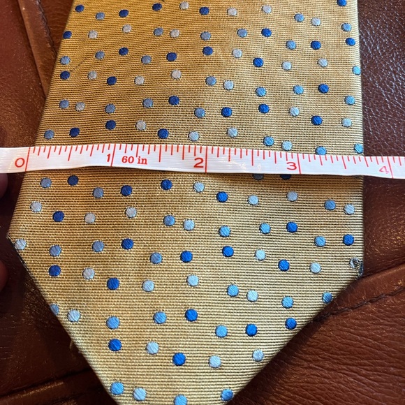 3 ties Aquascutum silk polkadots, Countess Mara Vintage striped, Lands End royal - Picture 4 of 12